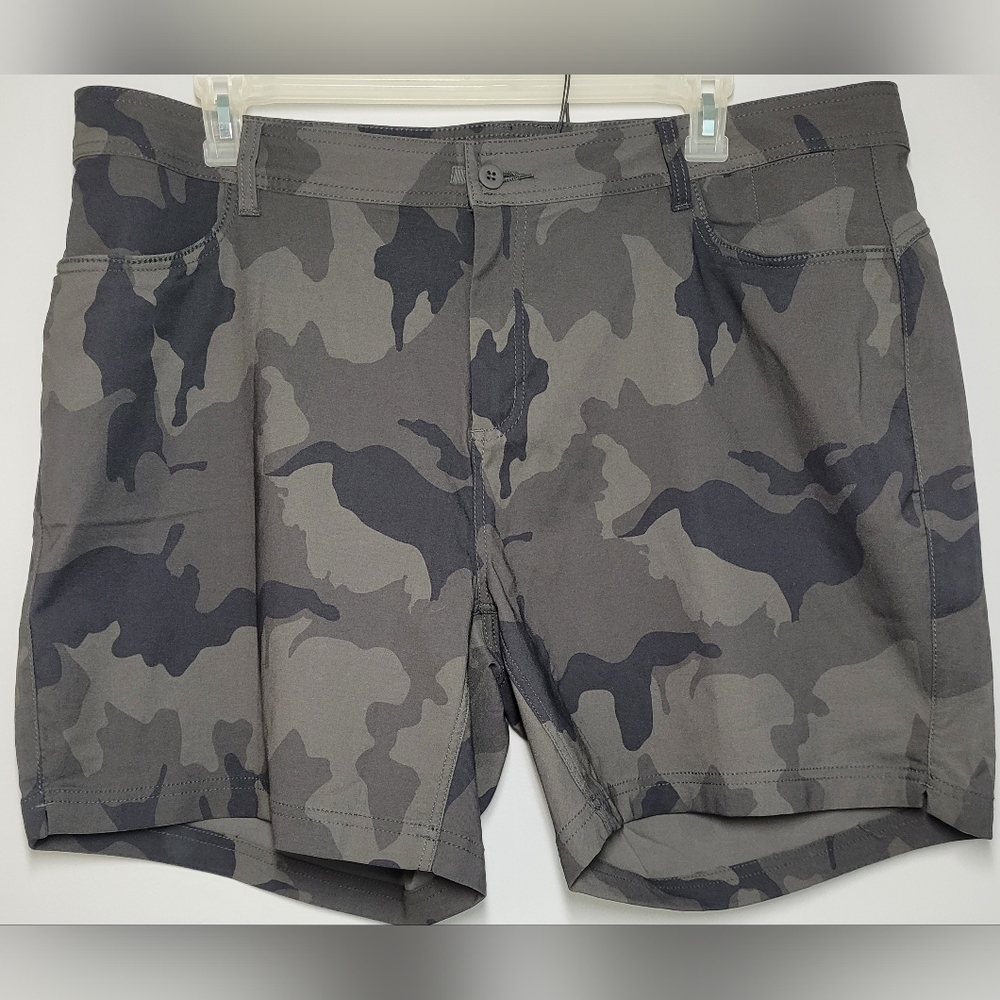 Prana Camouflage Women's Shorts - Gray and Black 20